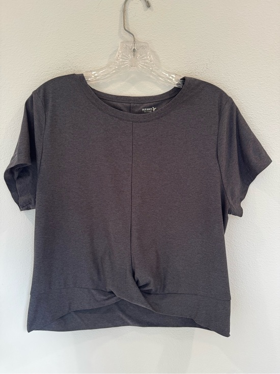 Old Navy Tops - Women’s Old Navy Active Gray Crop Athletic Top- Size Large